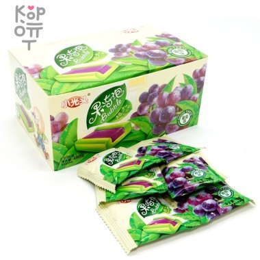 Жевательная резинка маленький лысый желейный пузырь большого размера со вкусом Винограда — Корейские товары для всей семьи(КорОпт)