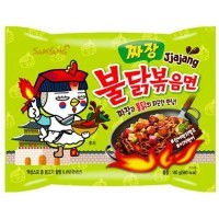 SamYang Hot Chicken Flavor Ramen Jjajang Лапша сублимированная, со вкусом курицы в бобовом соусе Чаджан, 140 г