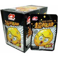 Леденцы супер кислые лимоны Luxing Sour Candy со вкусом Лимона