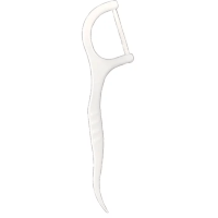 EBISU Everyday Dental Floss -  Флосспик с тонкой РАСПУШЕНОЙ зубной нитью на компактной плоской ручке.