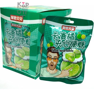Кислые конфеты Tianxsin Filled Hard Candy с наполнением и взрывным вкусом Лайма