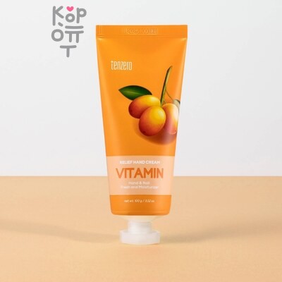 Tenzero RELIEF HAND CREAM MANGO - Увлажняющий крем для рук с ароматом манго 100 мл