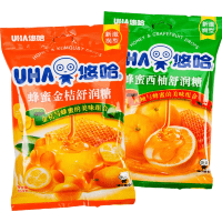 UHA Honey Shurun ​​Candy Kumquat - Освежающие Леденцы от боли в горле, в японском стиле, Мед и Кумкват, 103гр.