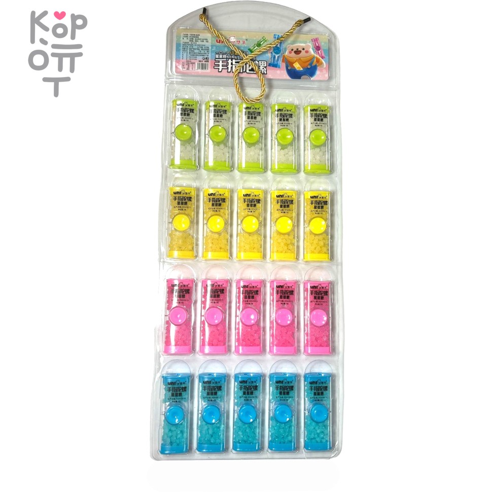 Драже Uni Snow Sugar спиннер с цветным сахаром на подвесе, купить с доставкой на дом фото 1 — Корейские товары для всей семьи(КорОпт)