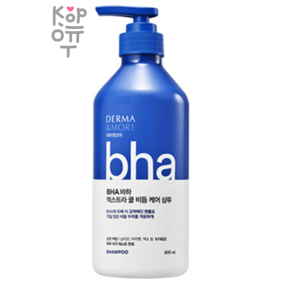 Derma &amp; More BHA Extra Cool Dandruff Relief Shampoo - Охлаждающий шампунь против перхоти 600мл.