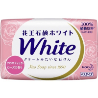 KAO White Aromatic Rose Fragrance Bath Size - Кремовое туалетное мыло с ароматом Розы.