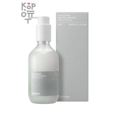 Celimax Dual Barrier Mild Gel Cleanser - Нежный гель-пенка для умывания с комплексом Церамидов 200мл.