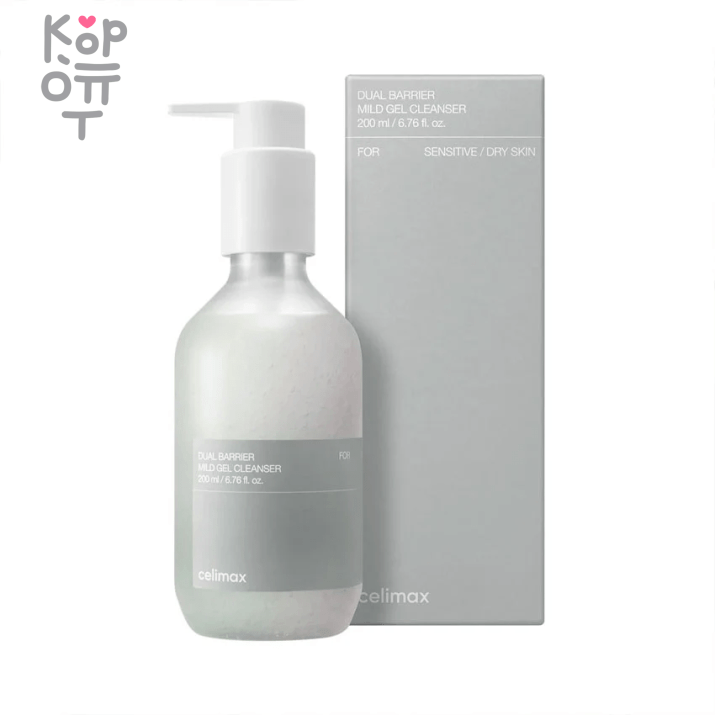 Celimax Dual Barrier Mild Gel Cleanser - Нежный гель-пенка для умывания с комплексом Церамидов 200мл., купить с доставкой на дом Нежный гель-пенка для умывания с комплексом церамидов Celimax Dual Barrier Mild Gel Cleanser мягко очищает кожу не нарушая её барьерных функций и не повреждая липидный слой. Продукт на основе растительных ПАВов деликатно удаляет все загрязнения, остатки кожного сала и макияжа, идеально подходит для сухой и чувствительной кожи. Содержит витамин С и экстракт миротамнуса.