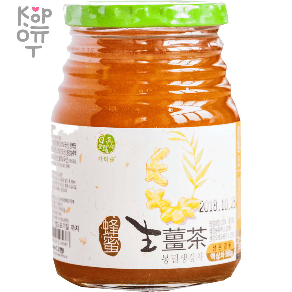 Da Jung Damizle Honey Ginger Tea - Медово-имбирный чай, 580гр., купить с доставкой на дом фото 1 — Корейские товары для всей семьи(КорОпт)