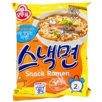 Ottogi Snack ramen Лапша со вкусом говядины, 108 г пачка