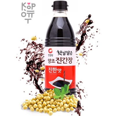 DAESANG Soy Sauce Jin - Сваренный соевый соус с Насыщенным вкусом и солнечным оттенком для всех блюд, кроме супа