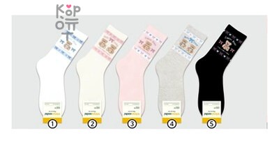 Kikiya Socks - женские высокие носки Sweet Bear, артикул 398