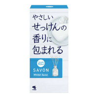 KOBAYASHI Floral Savon - Ароматический диффузор для дома с палочками (стеклянный флакон + наполнитель + палочки), 70 мл