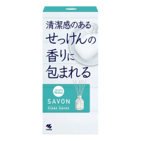 KOBAYASHI Floral Savon - Ароматический диффузор для дома с палочками (стеклянный флакон + наполнитель + палочки), 70 мл