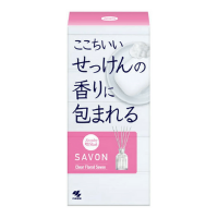 KOBAYASHI Floral Savon - Ароматический диффузор для дома с палочками (стеклянный флакон + наполнитель + палочки), 70 мл