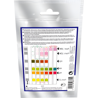 TetraTest 6 в 1 GH/KH/NO2/NO3/pH/Cl тестовые полоски для пресной воды 10 шт.