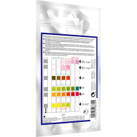 TetraTest 6 в 1 GH/KH/NO2/NO3/pH/Cl тестовые полоски для пресной воды 10 шт.