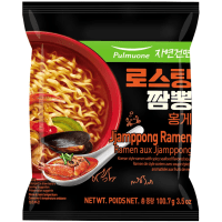 Pulmuone Jjamppong Ramen Лапша сублимированная, морепродукты, 100,7 г