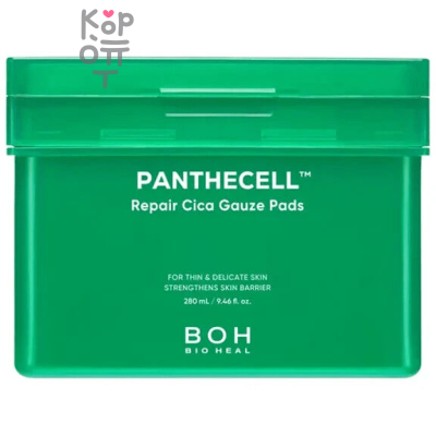 Bioheal BOH Panthecell Repair Cica Gauze Pads - Тонер-пэды с экстрактом центеллы 280 мл / 80 шт