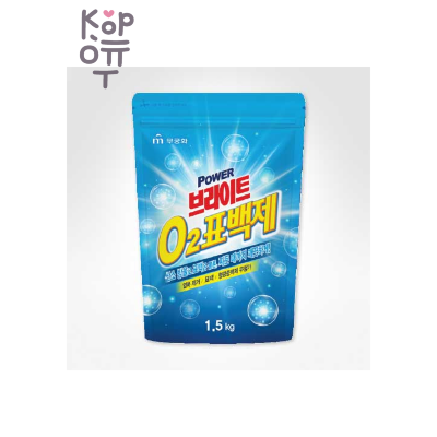 MUKUNGHWA Power Bright — порошковый кислородный отбеливатель для белых и цветных тканей с содой, 1500 грамм