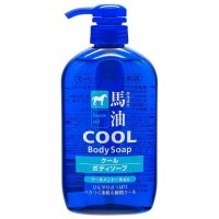  Kumano Cosme Station Horse Oil Body Soap - Мыло жидкое для тела с лошадиным жиром и ароматом ментола 600мл.