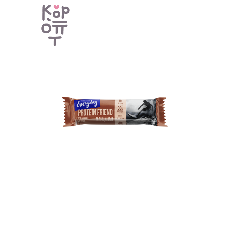 EVERYDAY — Батончик высокобелковый глазированный EVERYDAY PROTEIN FRIEND с дроблёным миндалём МАРЦИПАН п/п 40 г, 40 г