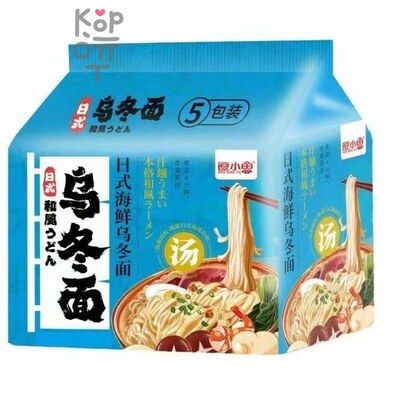 Лапша быстрого приготовления Dou Xiao Yu Удон в японском стиле с морепродуктами, пакет, 100гр