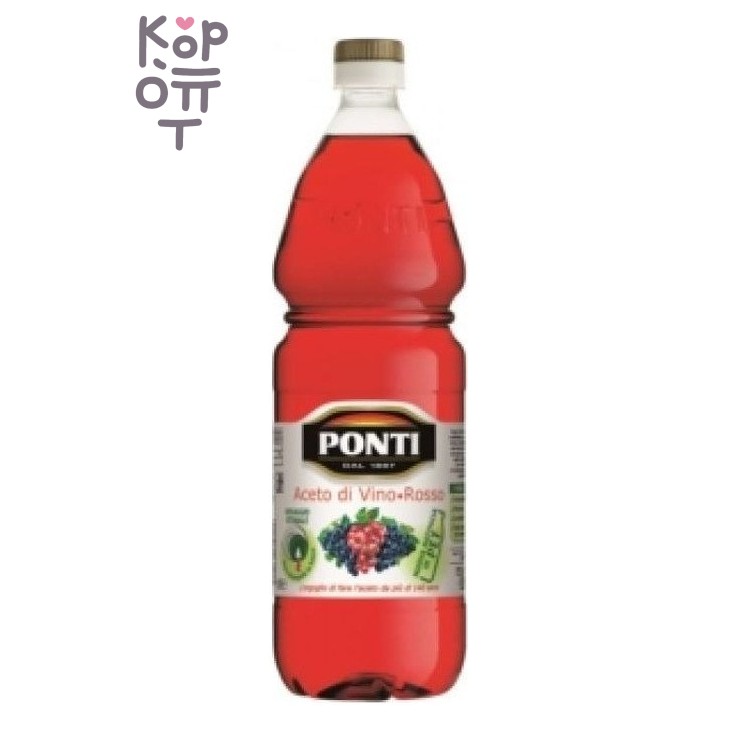 Ponti — Aceto di Vino Rosso — Уксус винный красный 6%, 1 л