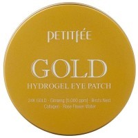Petitfee Gold Hydrogel Eye Patch - Гидрогелевые патчи для кожи вокруг глаз с золотом 60шт.