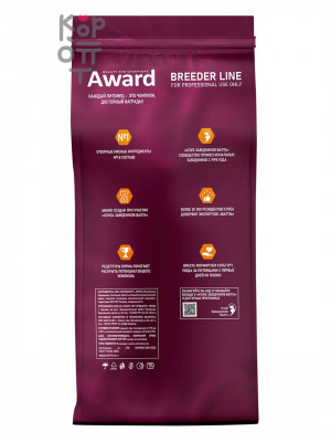 Сухой корм AWARD PFB Monoprotein для взрослых стерилизованных кошек из лосося с добавлением спаржи и ацеролы 15кг
