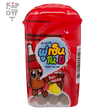 Резинка жевательная драже с колой и лимоном Fusen No Mi Cola Lemon Lotte, 15гр. &mdash; Корейские товары для всей семьи(КорОпт)
