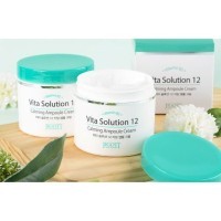 Jigott Vita Solution 12 Calming Ampoule Cream - Ампульный крем для лица успокаивающий, 100 мл