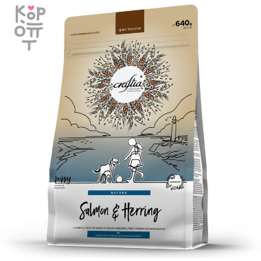 CRAFTIA NATURA Сухой корм для щенков средних и крупных пород из Лосося и Сельди. — Корейские товары для всей семьи(КорОпт)