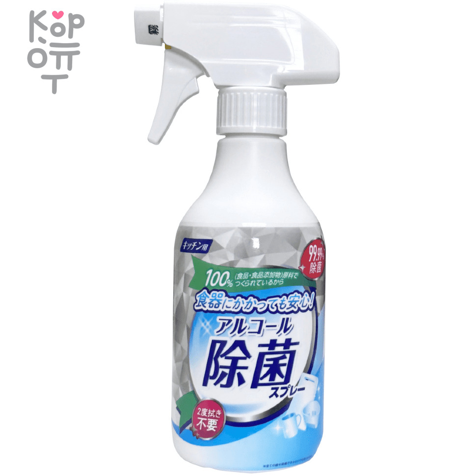 Mitsuei Disinfectant Spray for Kitchen - Спиртовой дезинфицирующий спрей для кухни 400мл. , купить с доставкой на дом фото 1 &mdash; Корейские товары для всей семьи(КорОпт)