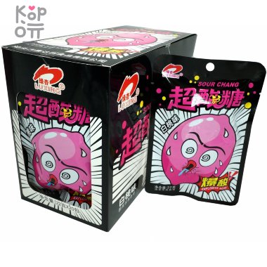 Леденцы супер кислые лимоны Luxing Sour Candy со вкусом белого Персика — Корейские товары для всей семьи(КорОпт)