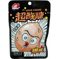Леденцы супер кислые лимоны Luxing Sour Candy со вкусом белого Персика