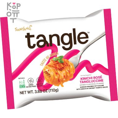 Лапша сублимированная SamYang TANGLE Premium Kimchi Rosse - фетучини в корейском стиле с Кимчи, 110гр. — Корейские товары для всей семьи(КорОпт)