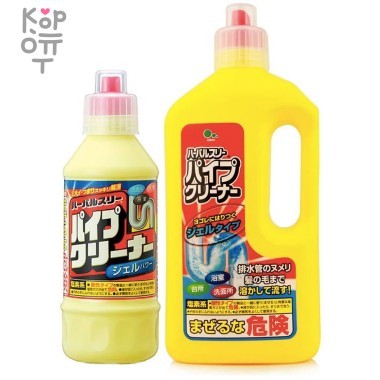 Mitsuei Herbal Three Pipe Cleaner Мощный гель удаляет слизь и запах из водосточных труб в ванных комнатах, туалетах и ​​кухнях — Корейские товары для всей семьи(КорОпт)