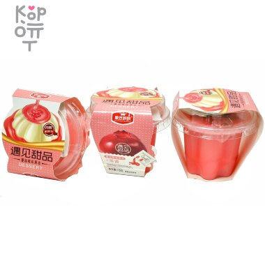 Желе фруктовое Dessert, Пудинг с джемом и вкусом Клюквы, 115гр. — Корейские товары для всей семьи(КорОпт)