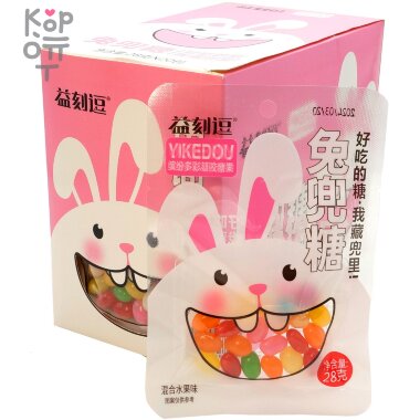 Драже Yikedou с фруктовым вкусом "Заяц эксперт" &mdash; Корейские товары для всей семьи(КорОпт)