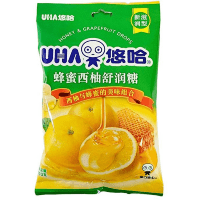 UHA Honey Shurun ​​Candy Grapefruit - Успокаивающие Леденцы от боли в горле, в японском стиле, Мед и Грейпфрут, 103гр.
