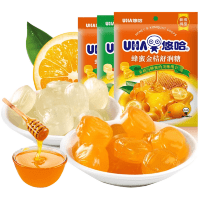 UHA Honey Shurun ​​Candy Grapefruit - Успокаивающие Леденцы от боли в горле, в японском стиле, Мед и Грейпфрут, 103гр.