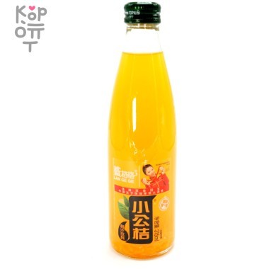 Слабогазированный напиток Lan Ge GE Orange Drinks - Апельсиновый сок с мякотью, 315мл. &mdash; Корейские товары для всей семьи(КорОпт)