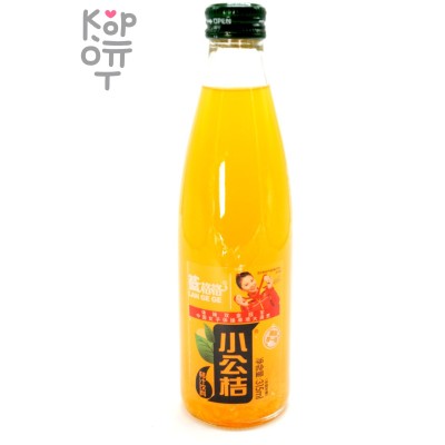 Слабогазированный напиток Lan Ge GE Orange Drinks - Апельсиновый сок с мякотью, 315мл.