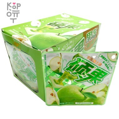 Жевательные конфеты Fruit Jelly с натуральным соком и вкусом Зеленого Яблока — Корейские товары для всей семьи(КорОпт)