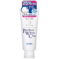 SHISEIDO SENKA Perfect White Clay - Очищающая пенка для умывания на основе белой глины, 120 г
