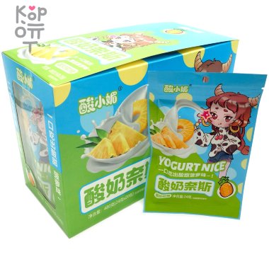 Мягкая конфета Xiaomei Коровка - Йогуртовая Помадка со вкусом Ананаса — Корейские товары для всей семьи(КорОпт)