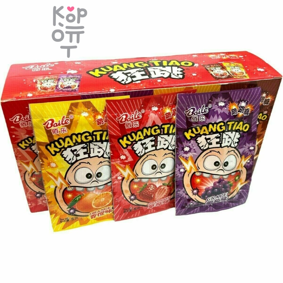 Конфеты Шипучка Popping Candy Mix Flavor - Шипучка - взрывашка "Kuang Tiao" со вкусами фруктов и напитков