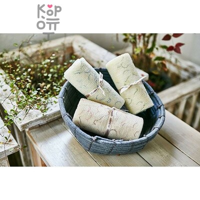 SUNG BO Мочалка для душа Heart Shower Towel - №134 28 см × 95 см средней жесткости, нейлон, полиэстер