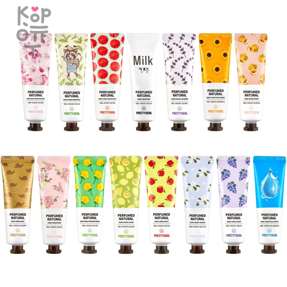 Pretty Skin Perfumed Natural Hand Cream - Парфюмированный крем для рук  30мл. по цене 137 руб. в интернет магазине Корейские товары для всей  семьи(КорОпт)